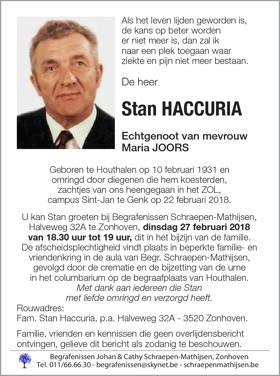 Stan Haccuria