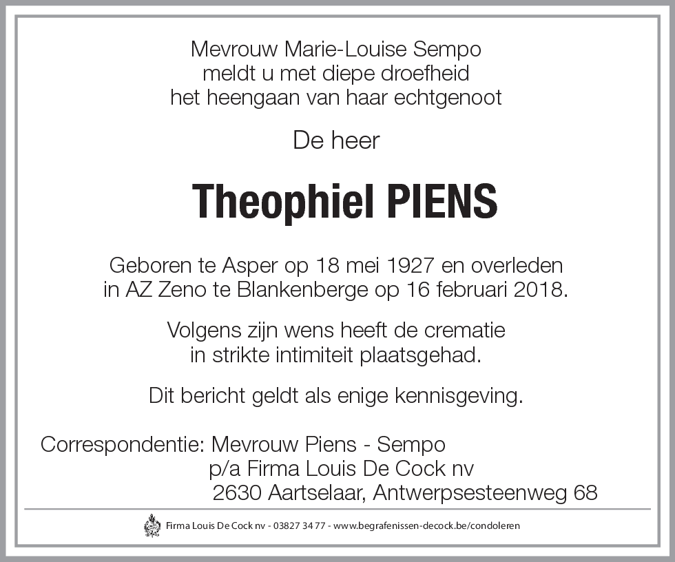 Theophiel Piens