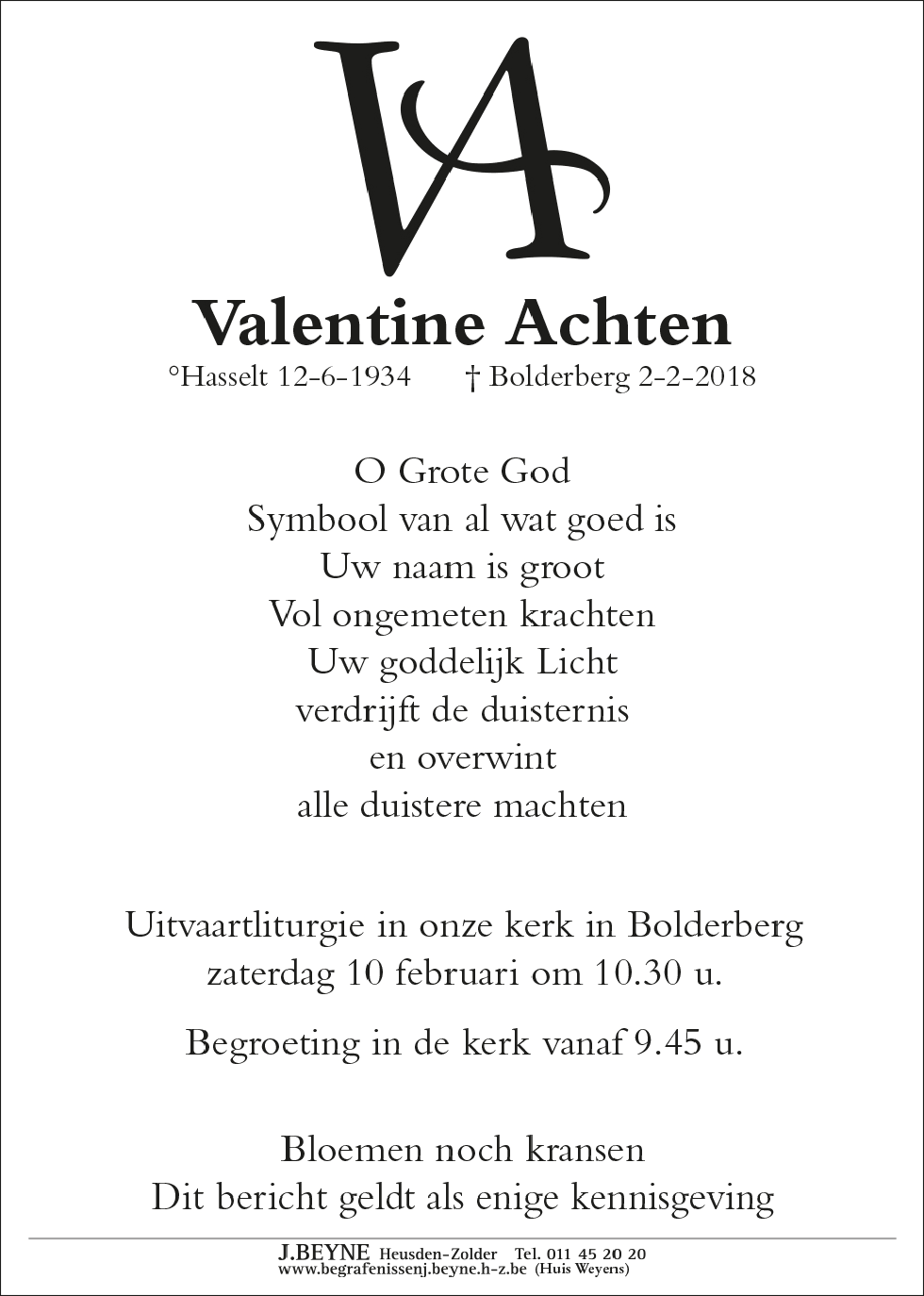 Valentine Achten