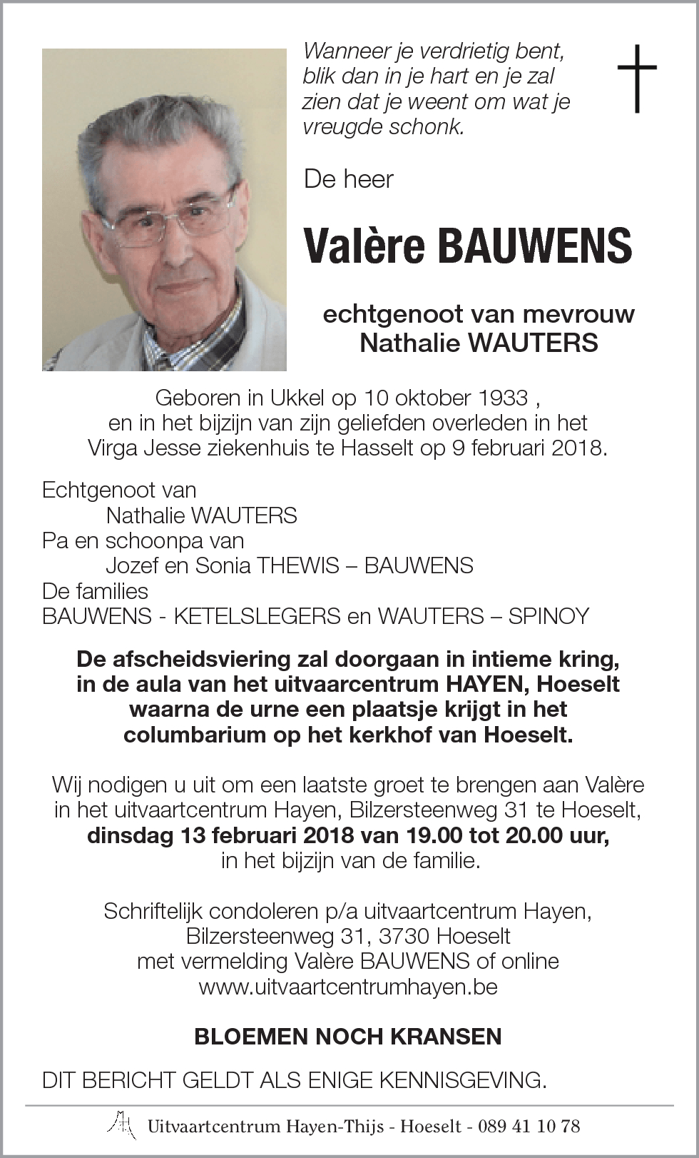 Valère BAUWENS