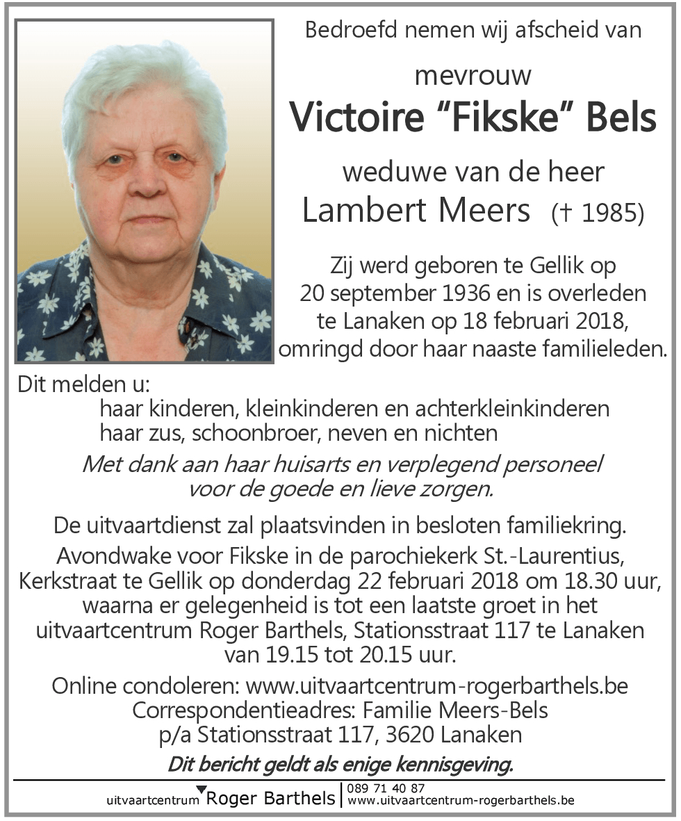 Victoire “Fikske” Bels