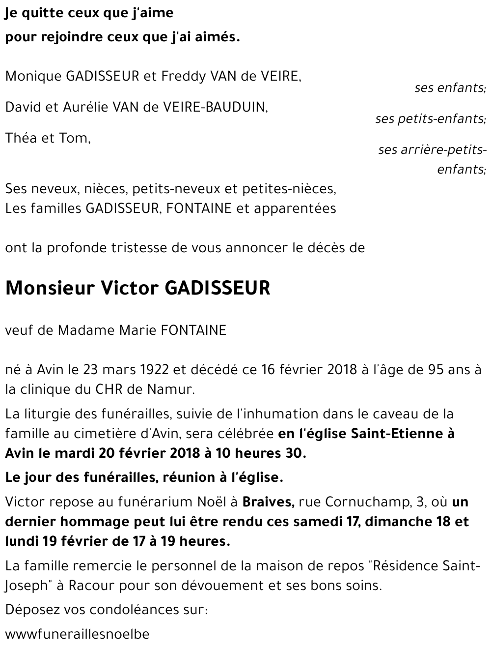 Victor GADISSEUR