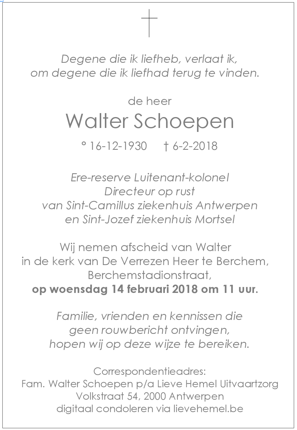 Walter Schoepen