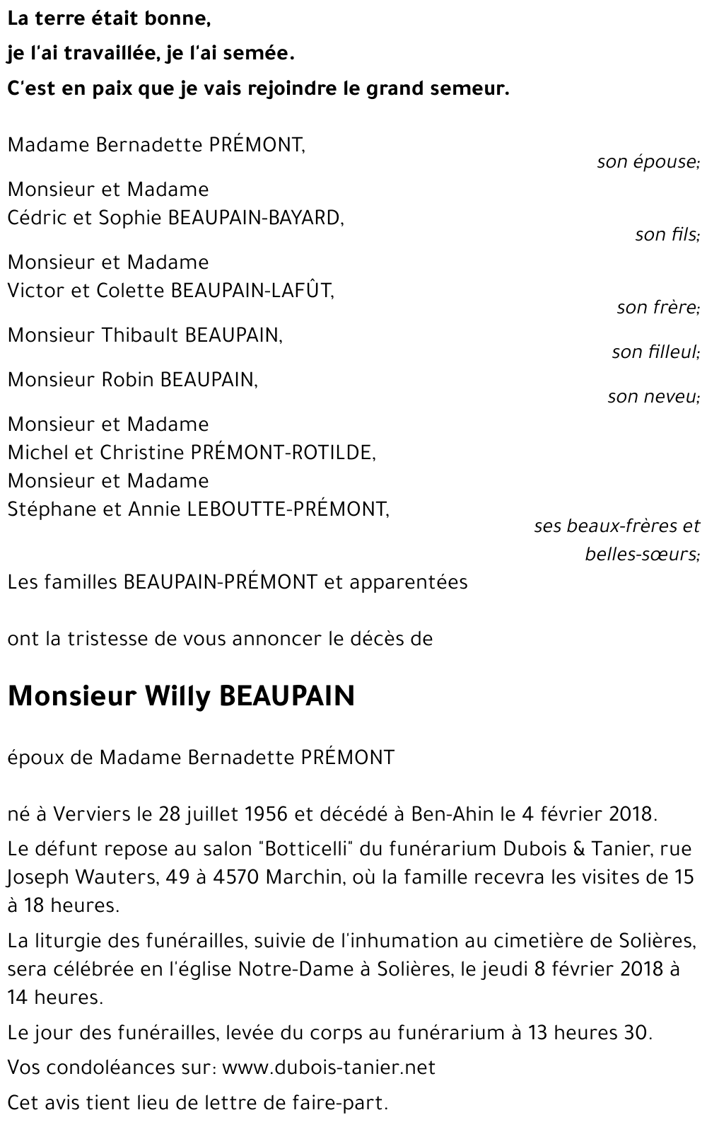 Willy BEAUPAIN