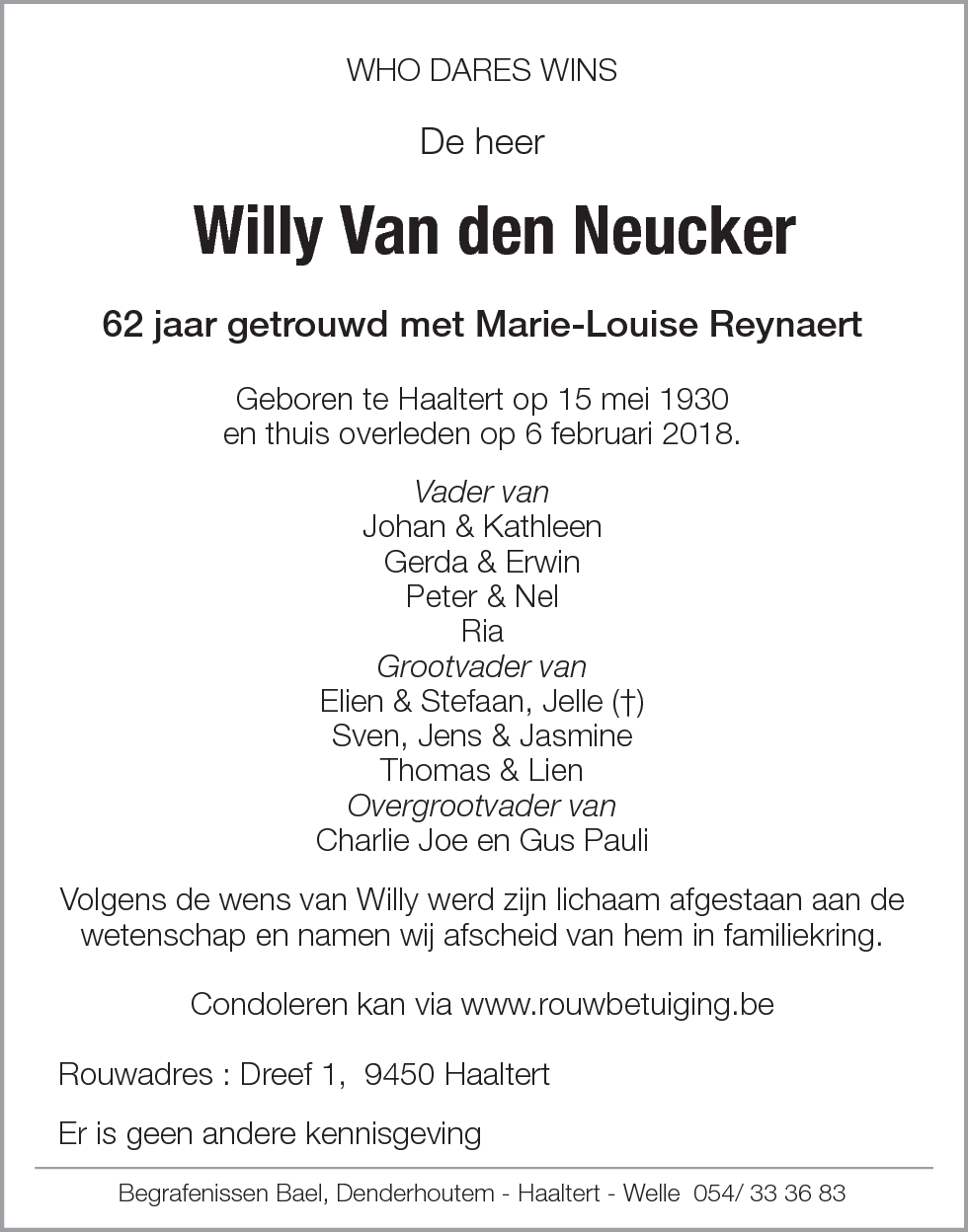 Willy Van den Neucker