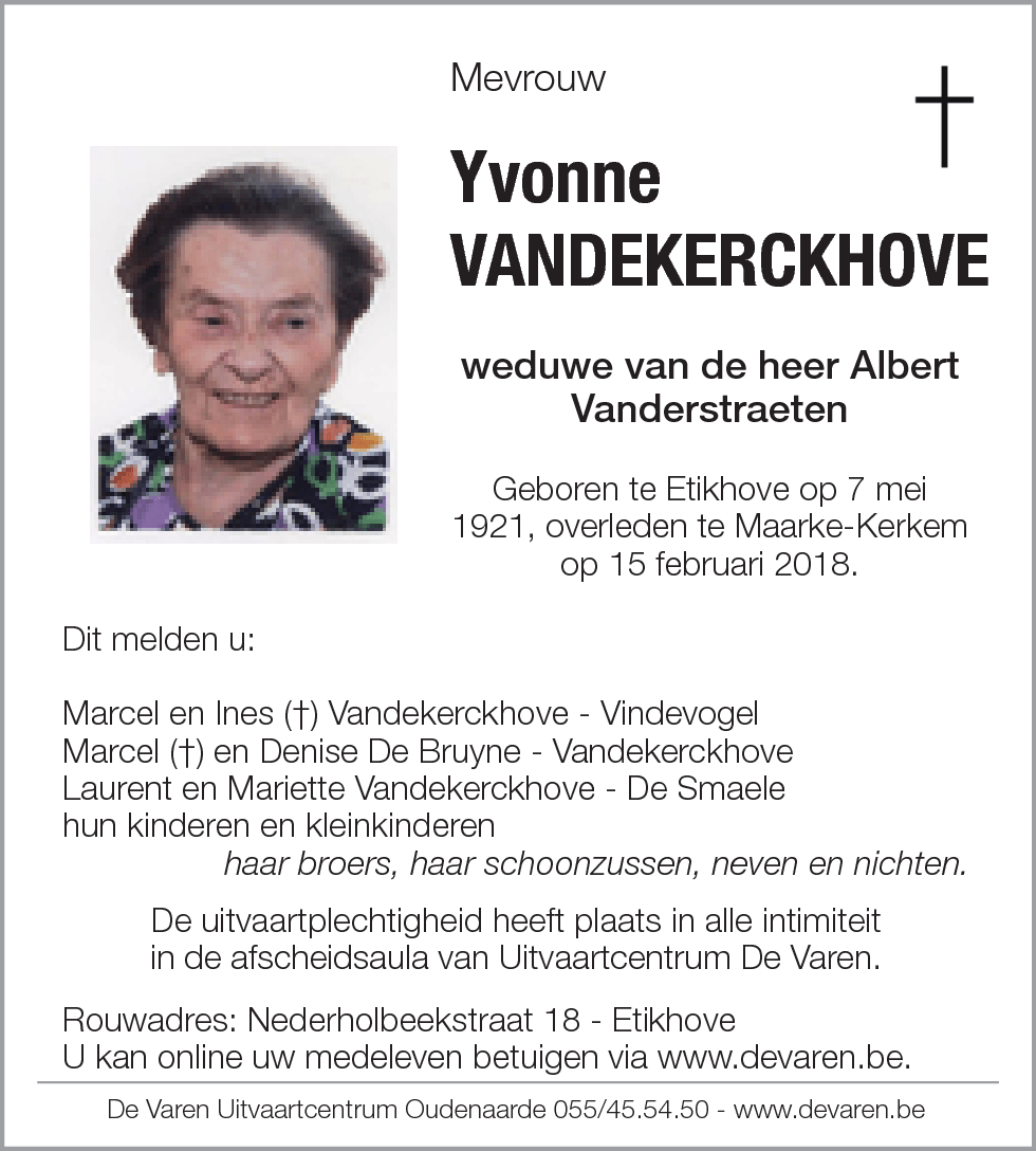 Yvonne Vandekerckhove