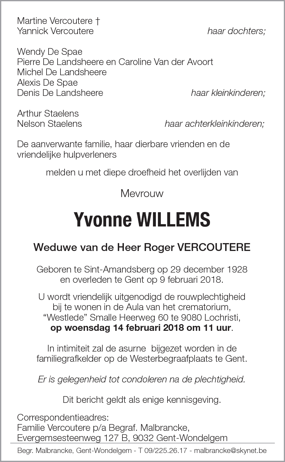Yvonne Willems