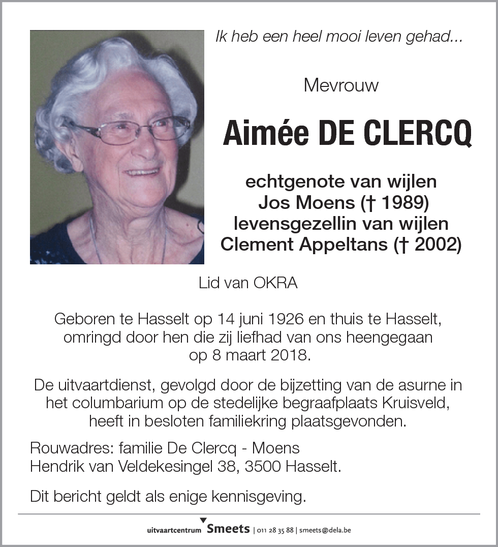Aimée De Clercq