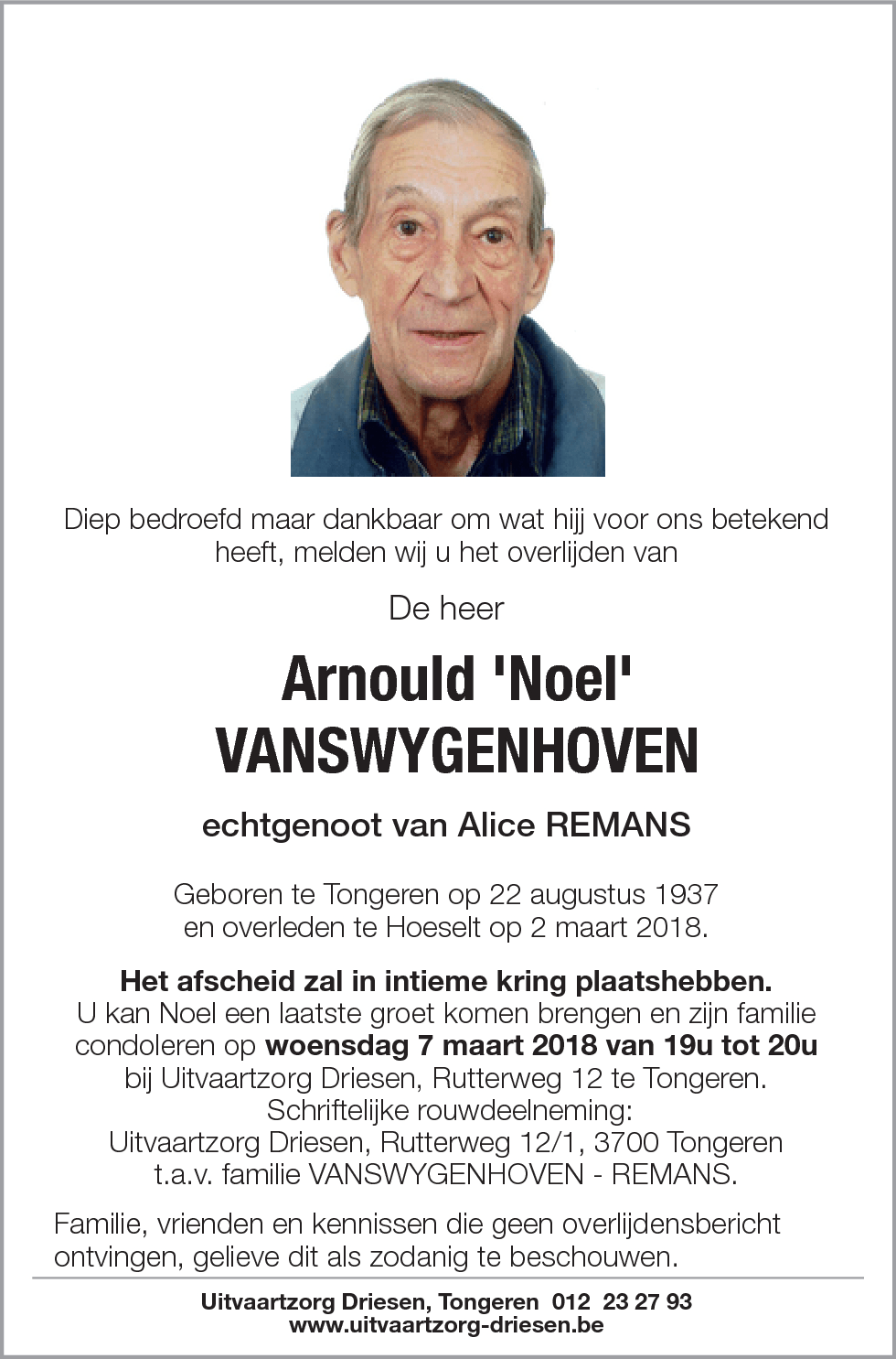 Arnould Vanswygenhoven