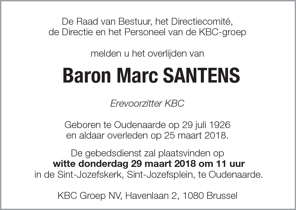 Baron Marc Santens
