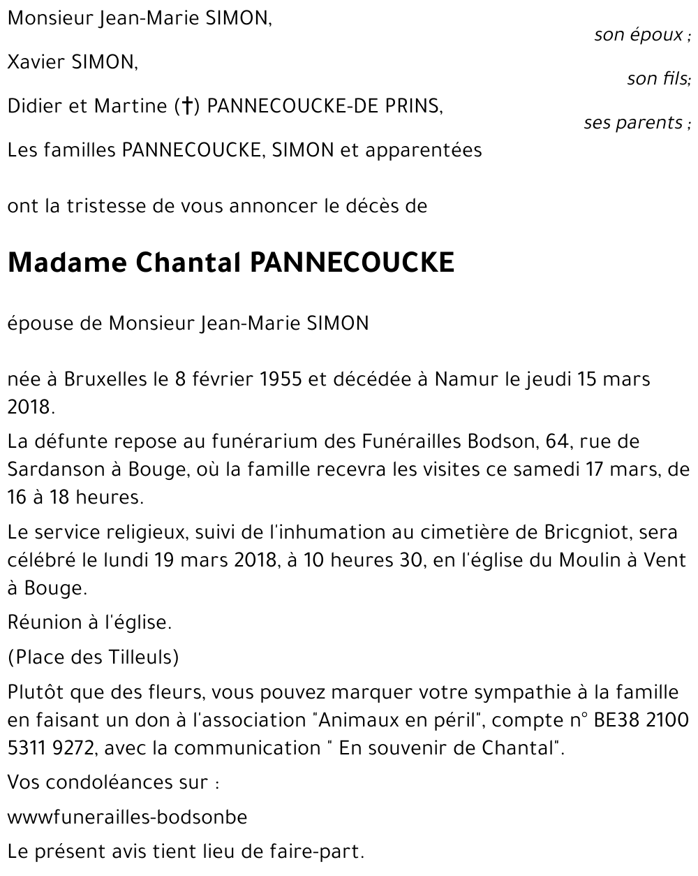 Chantal PANNECOUCKE