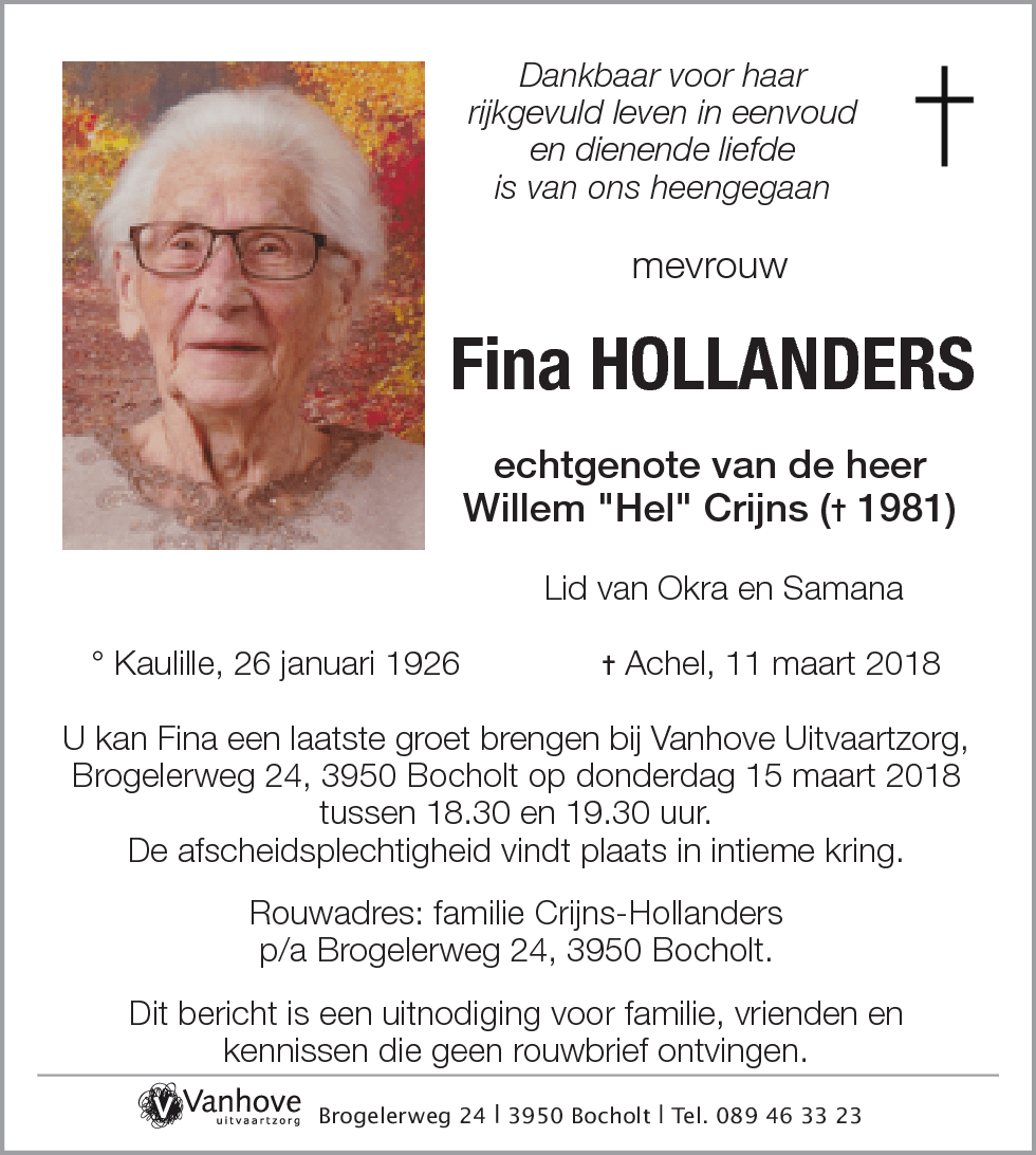Fina Hollanders
