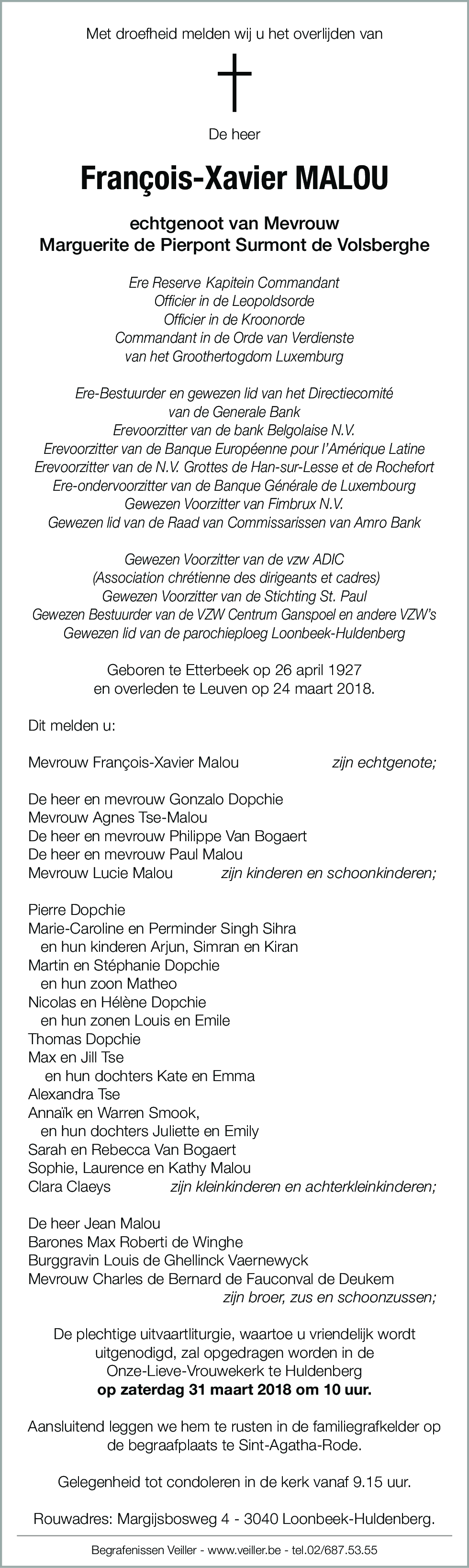 François-Xavier Malou