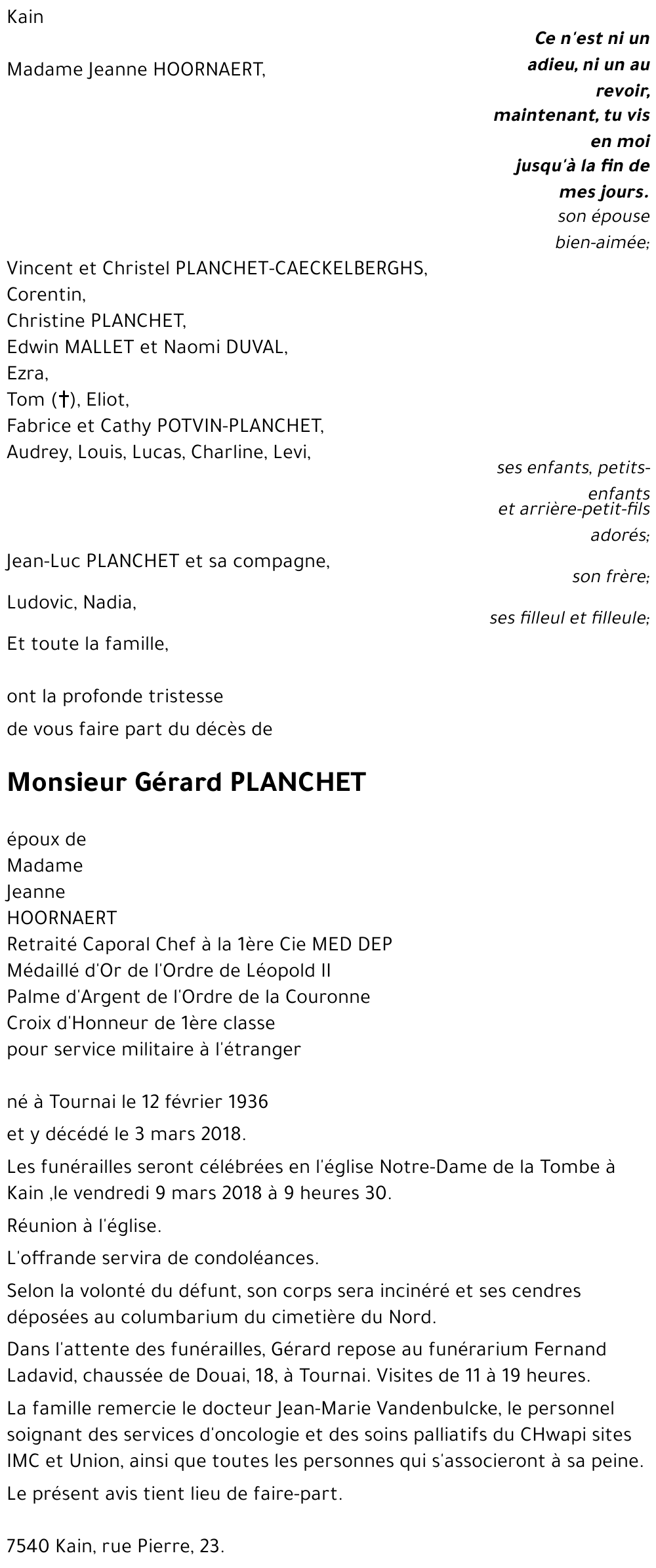 Gérard PLANCHET