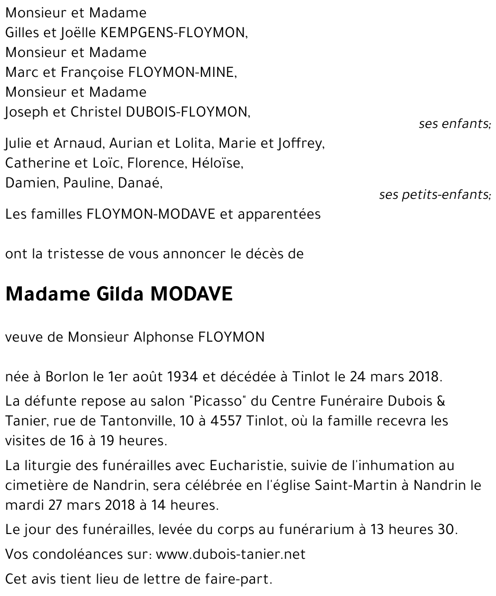 Gilda MODAVE