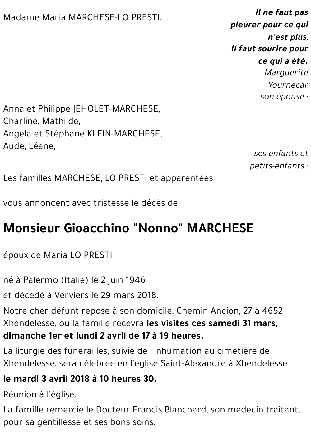 Gioacchino MARCHESE