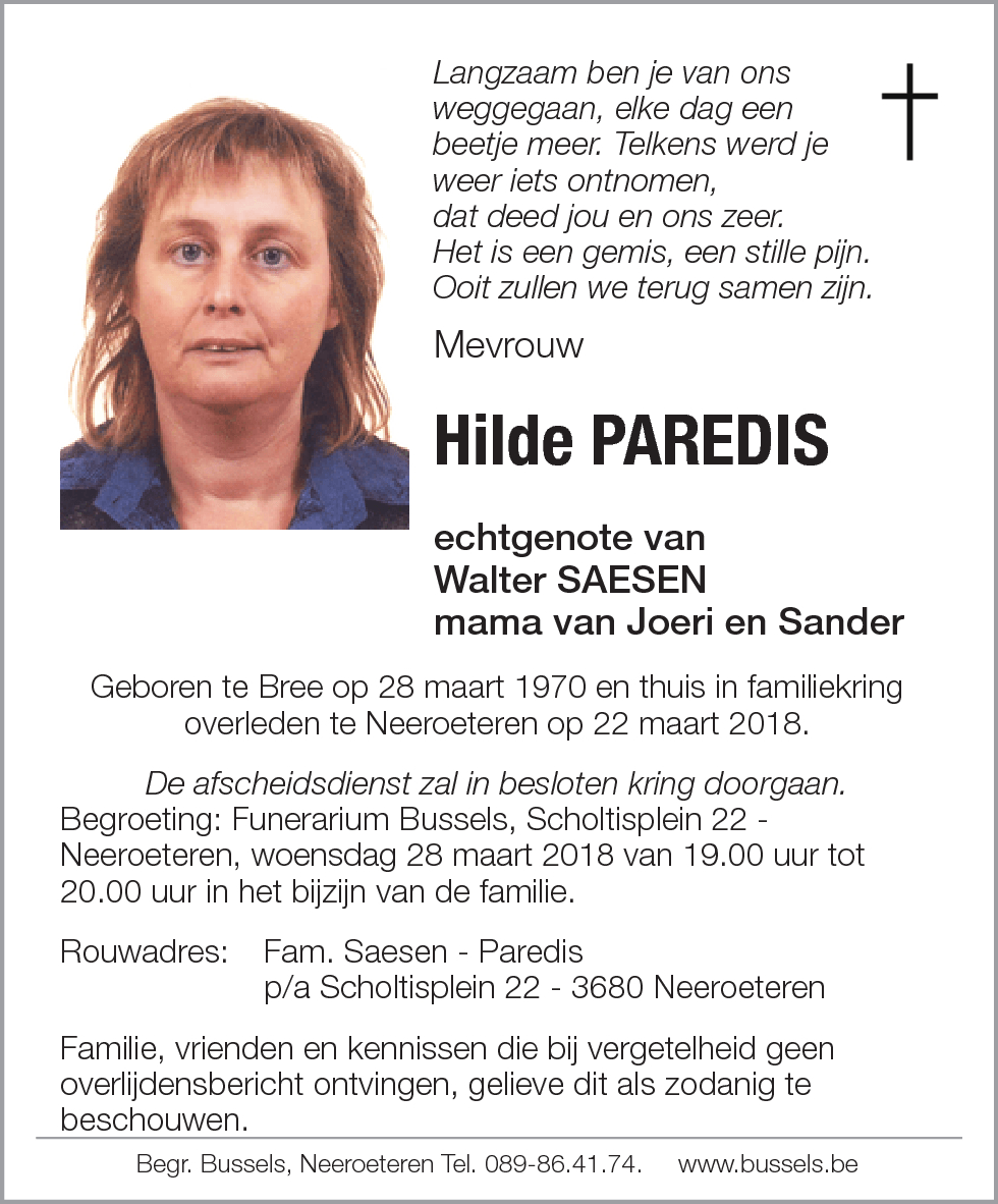 Hilde PAREDIS