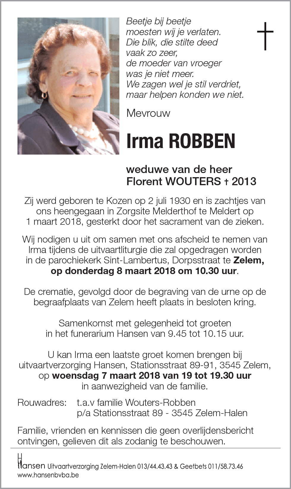 Irma ROBBEN