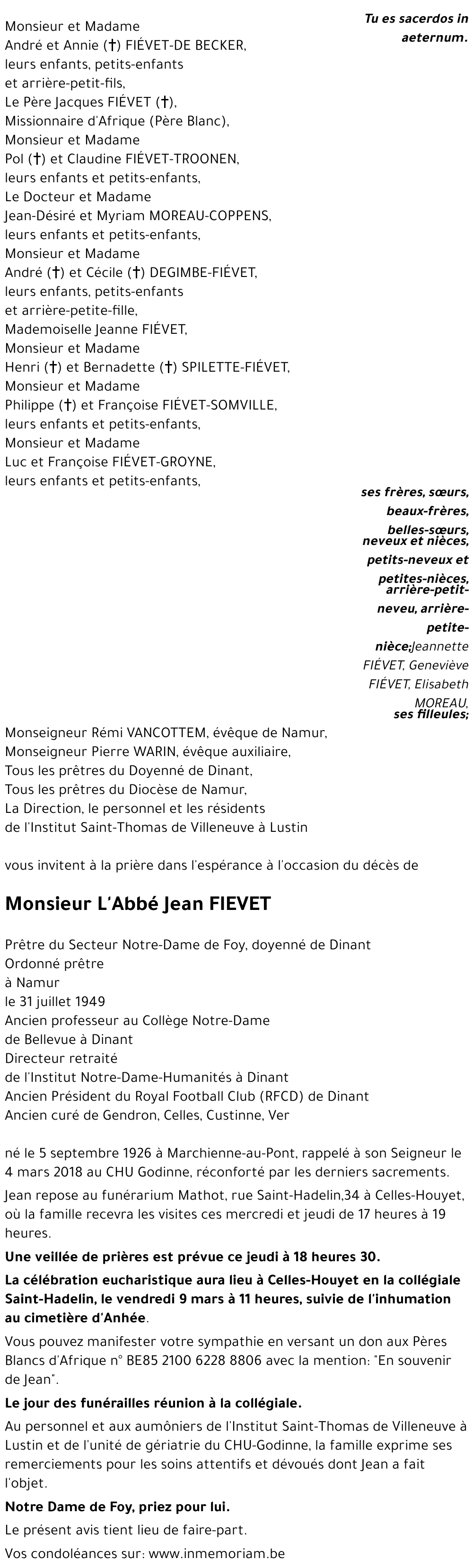 jean FIEVET