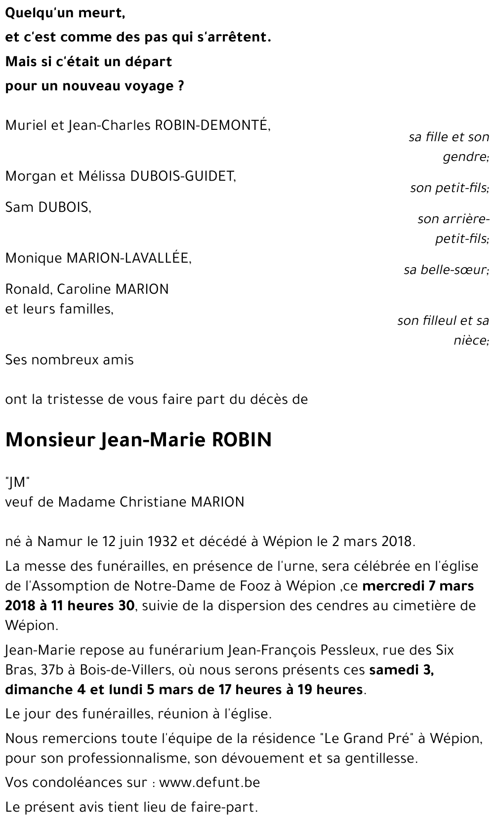 Jean-Marie ROBIN