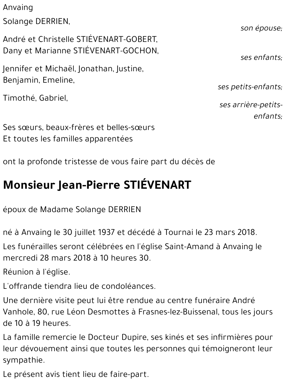 Jean-Pierre STIEVENART