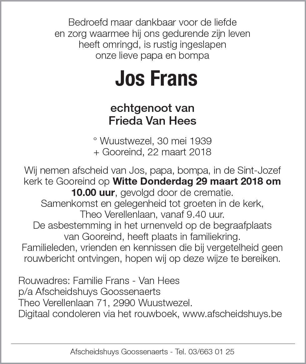 Jos Frans