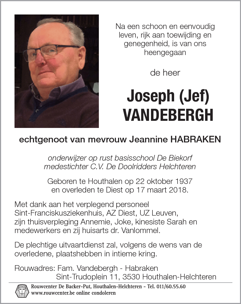 Joseph (Jef) Vandebergh