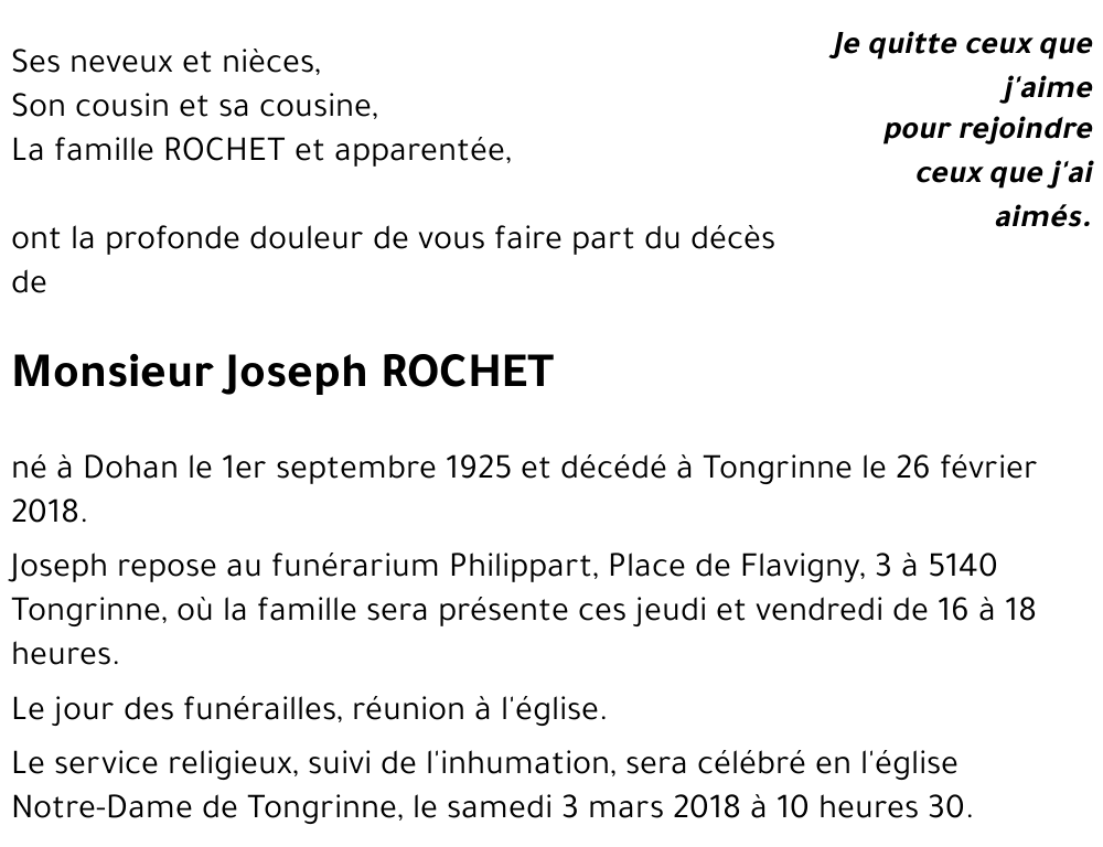 Joseph ROCHET