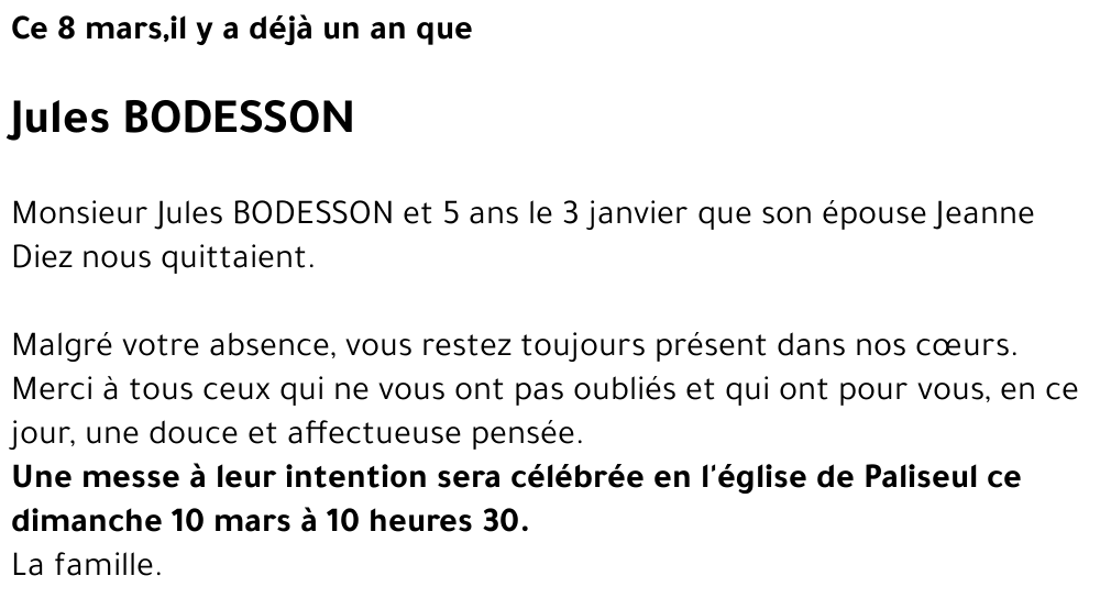 Jules BODESSON