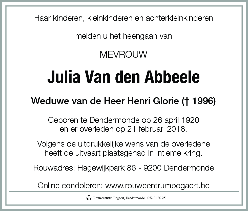Julia Van den Abbeele