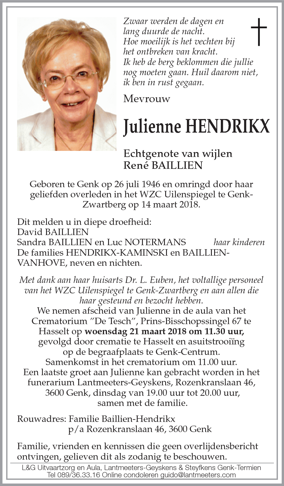 Julienne HENDRIKX