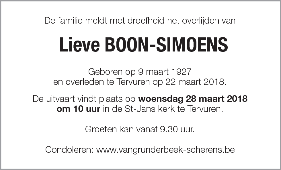 Lieve Boon-Simoens