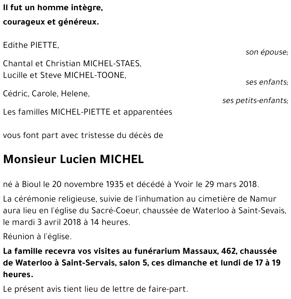 Lucien MICHEL