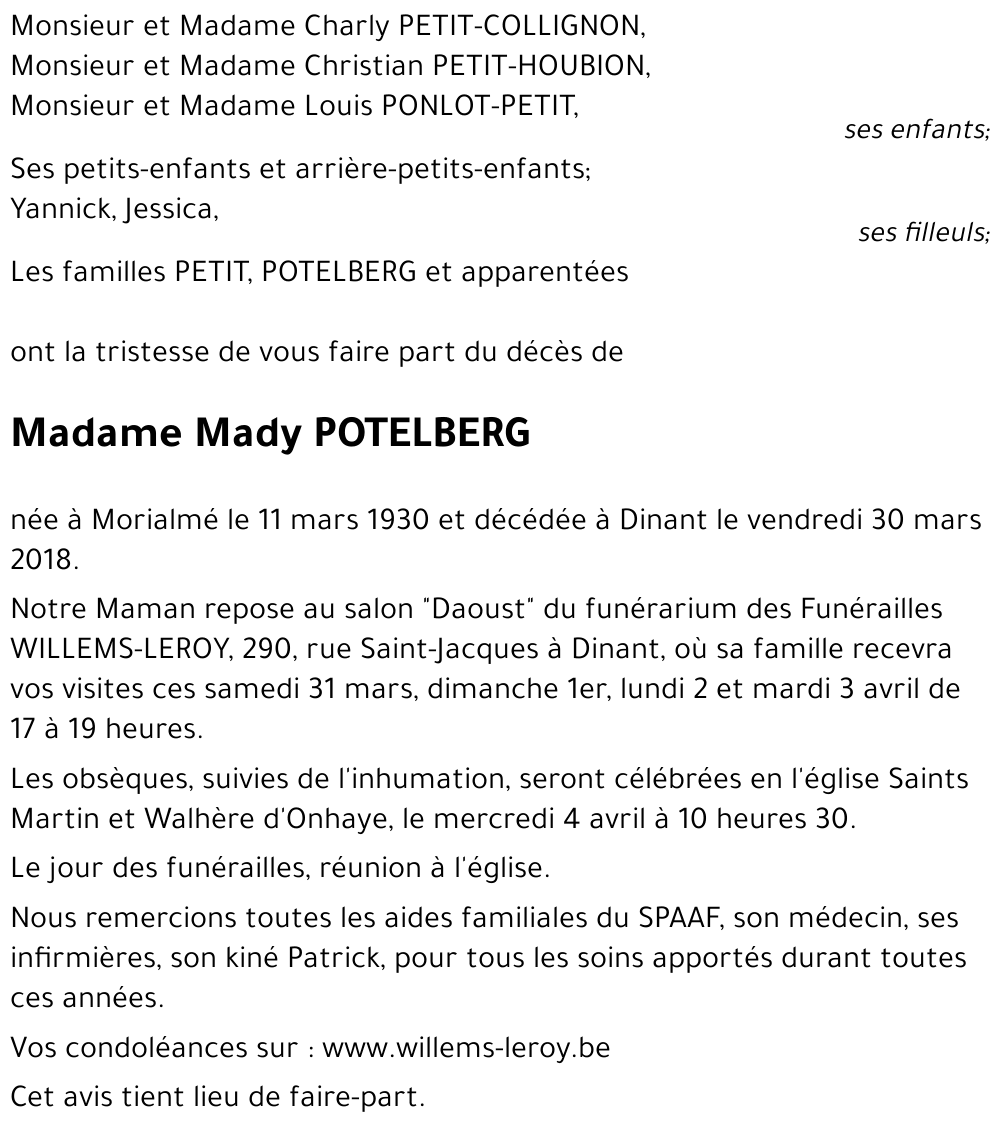 Mady POTELBERG