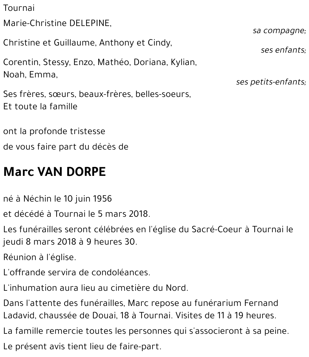 Marc VAN DORPE