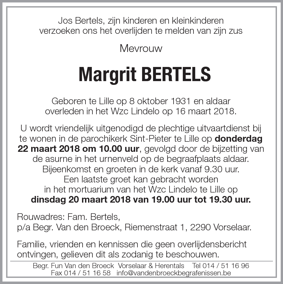 Margrit Bertels