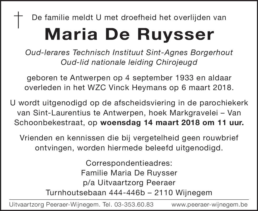 Maria De Ruysser