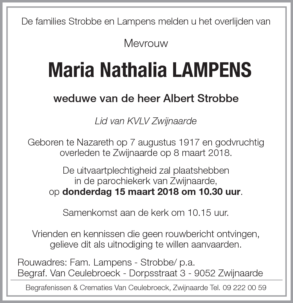 Maria Nathalia Lampens