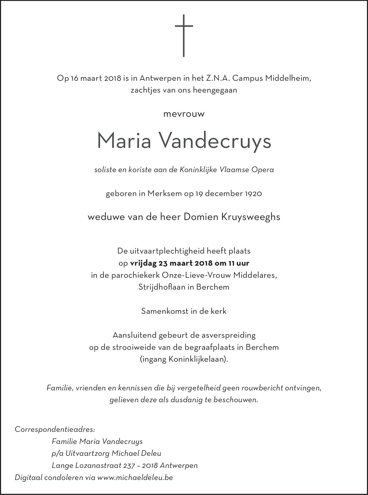 Maria Vandecruys