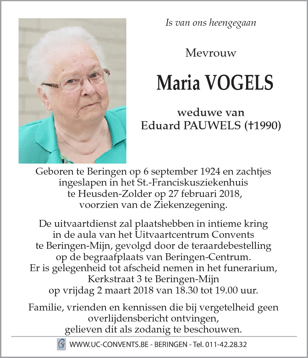 Maria Vogels