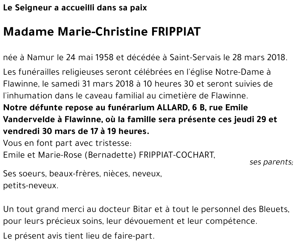 Marie-Christine FRIPPIAT