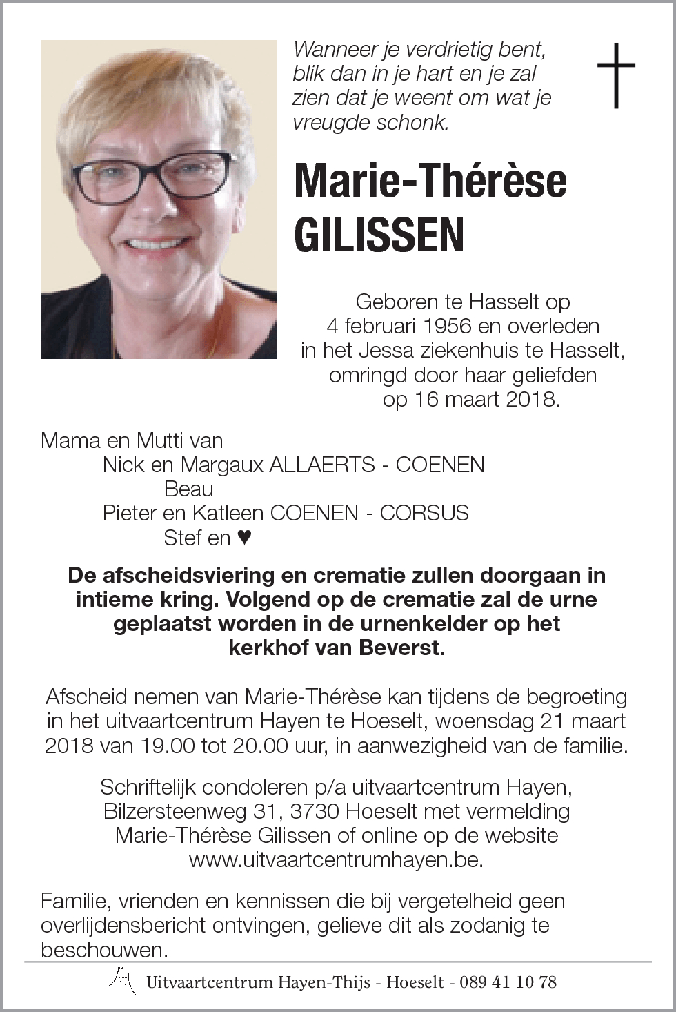 Marie Thérèse Gilissen