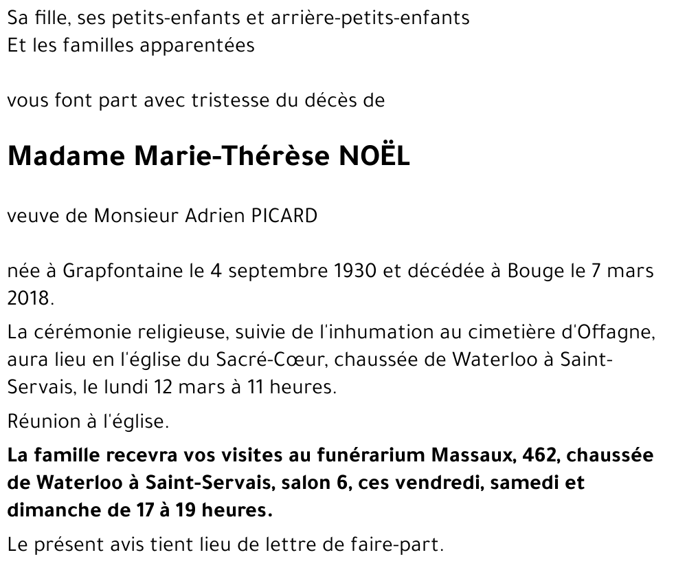 Marie-Thérèse NOEL