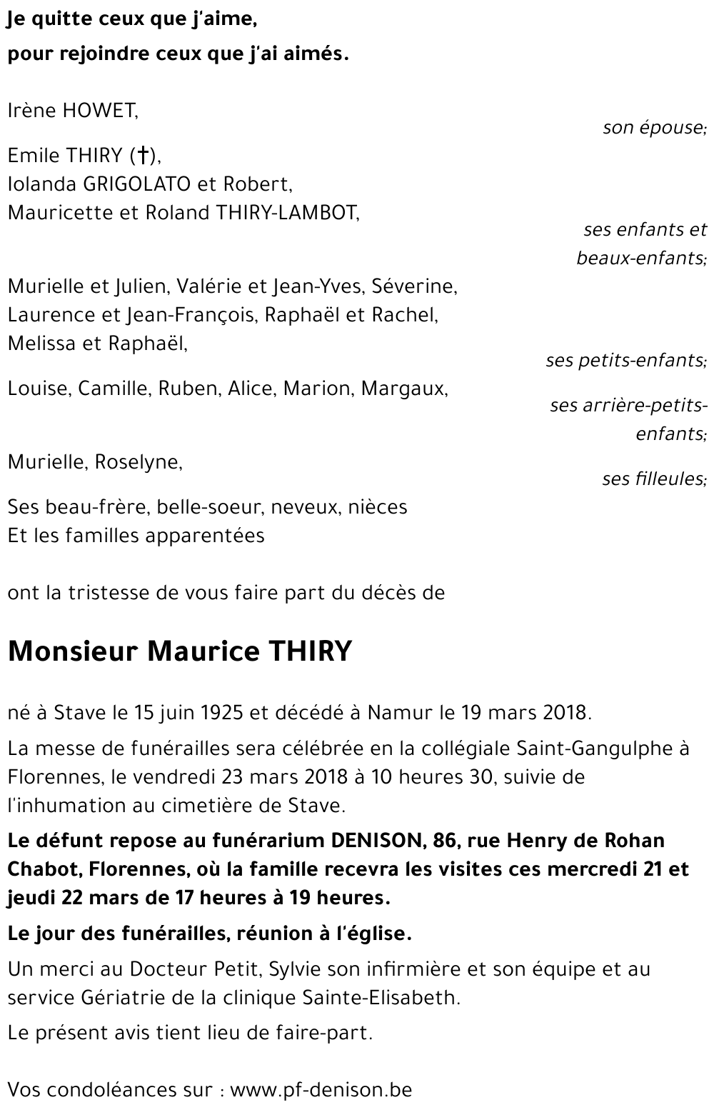 Maurice THIRY