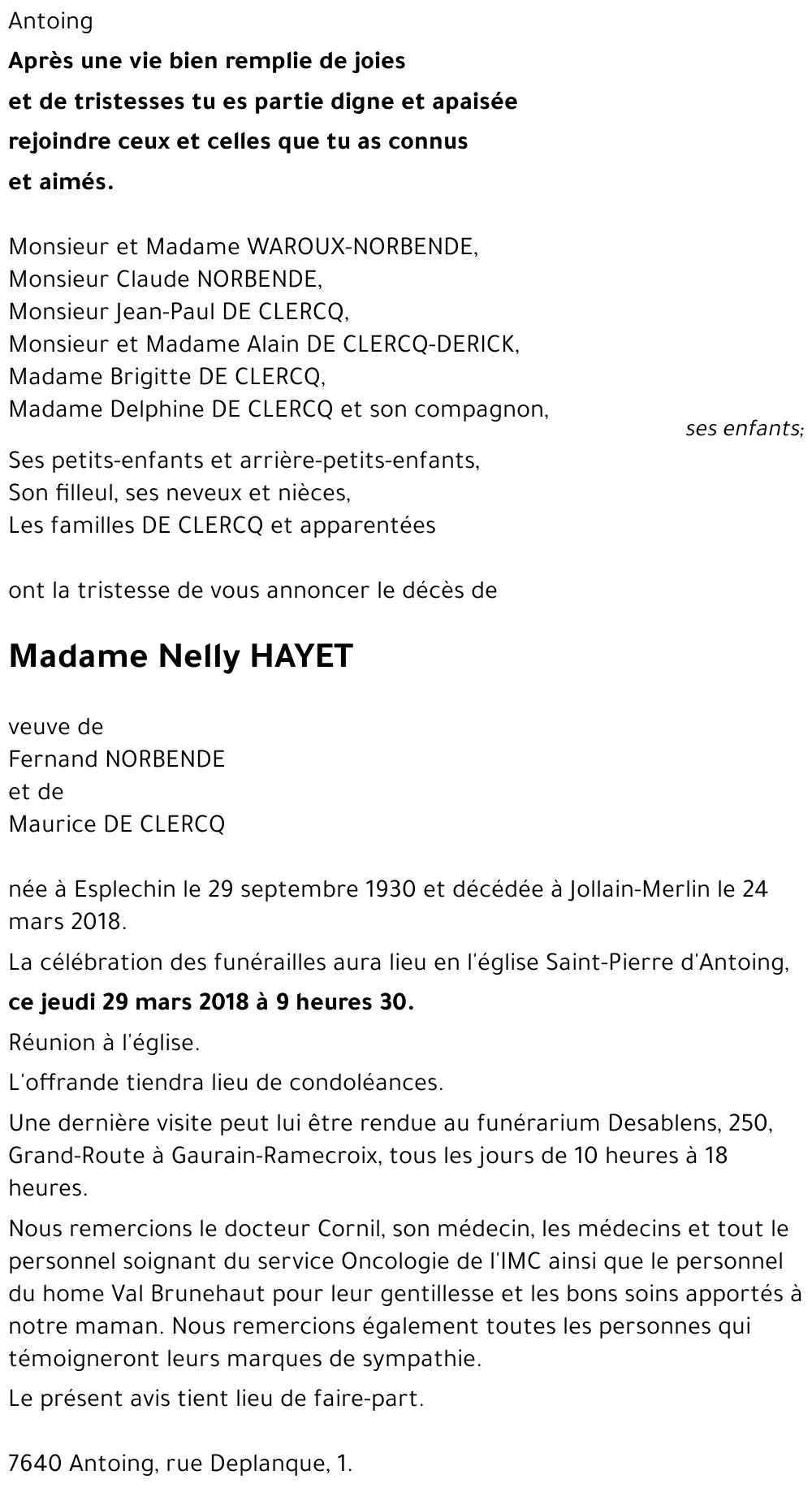 Nelly HAYET