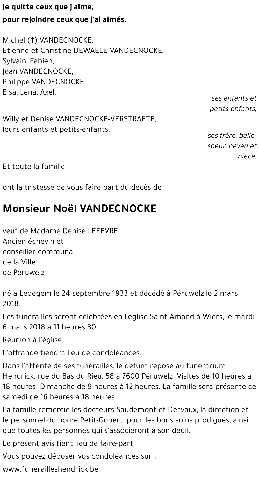 Noël VANDECNOCKE