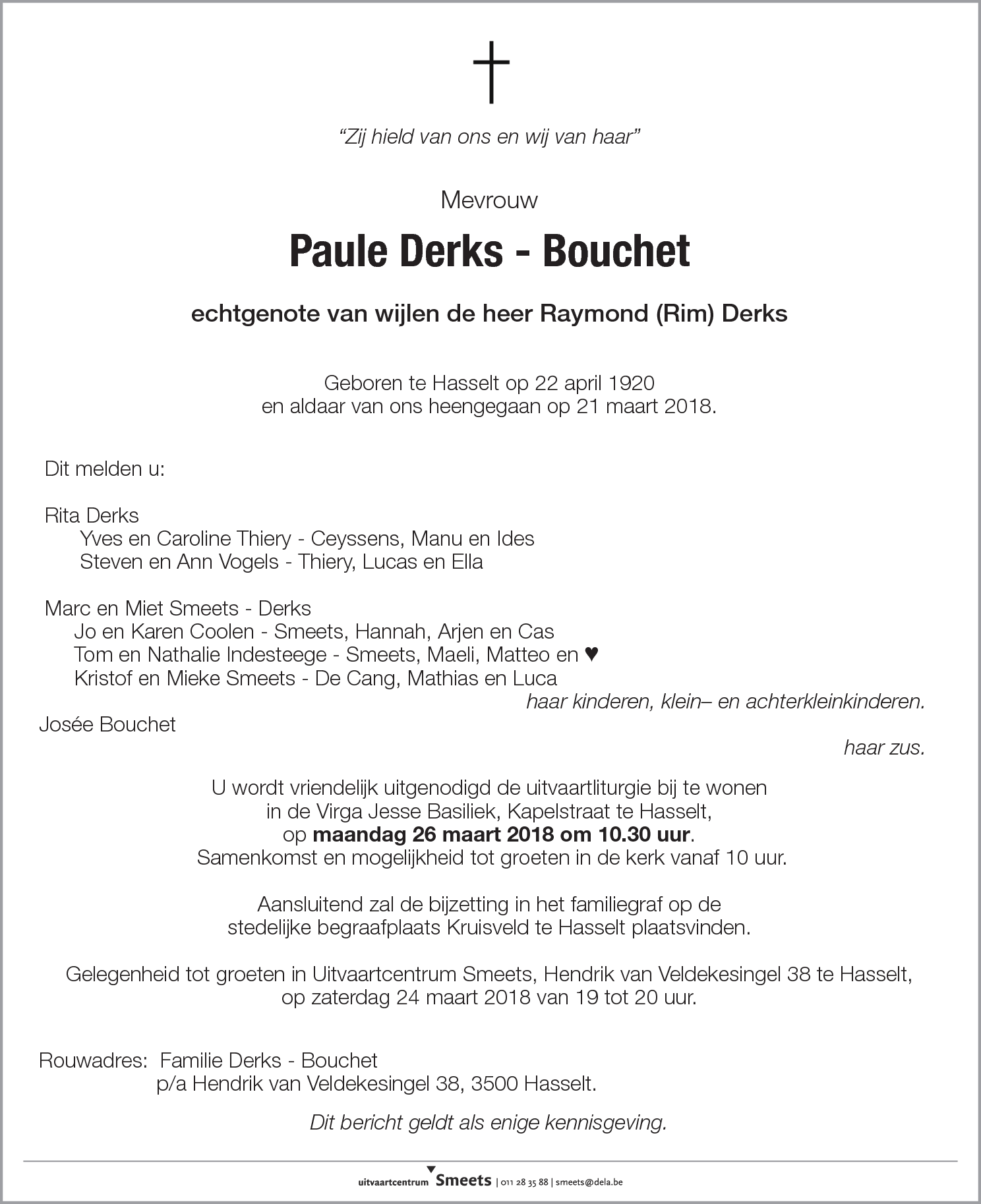 Paule Derks - Bouchet