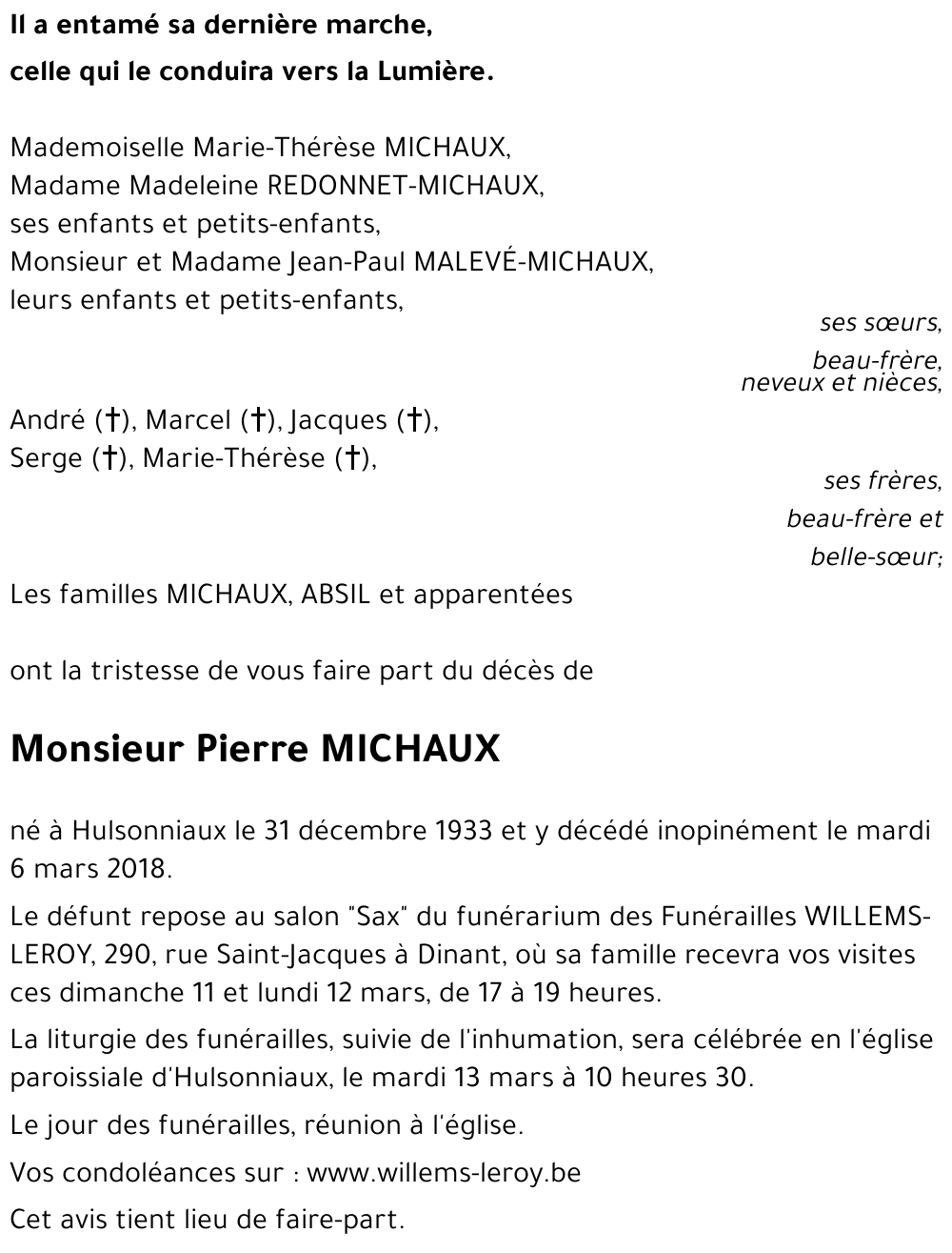 Pierre MICHAUX