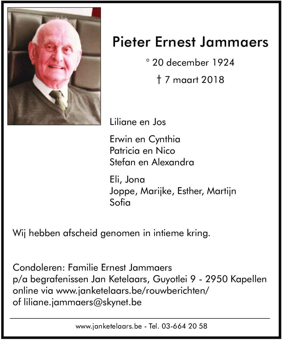 Pieter Ernest Jammaers