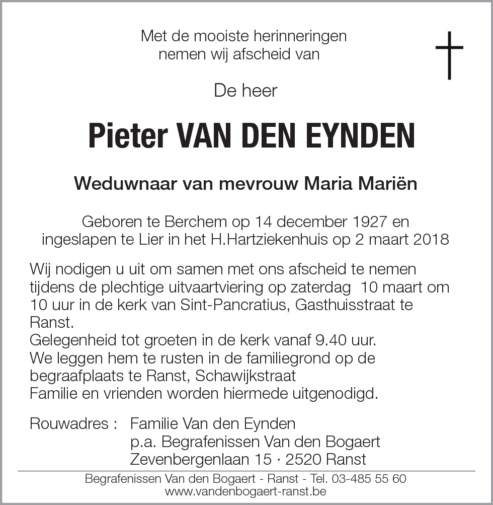 Pieter Van den Eynden